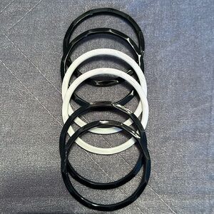 Black and white bangles like new.